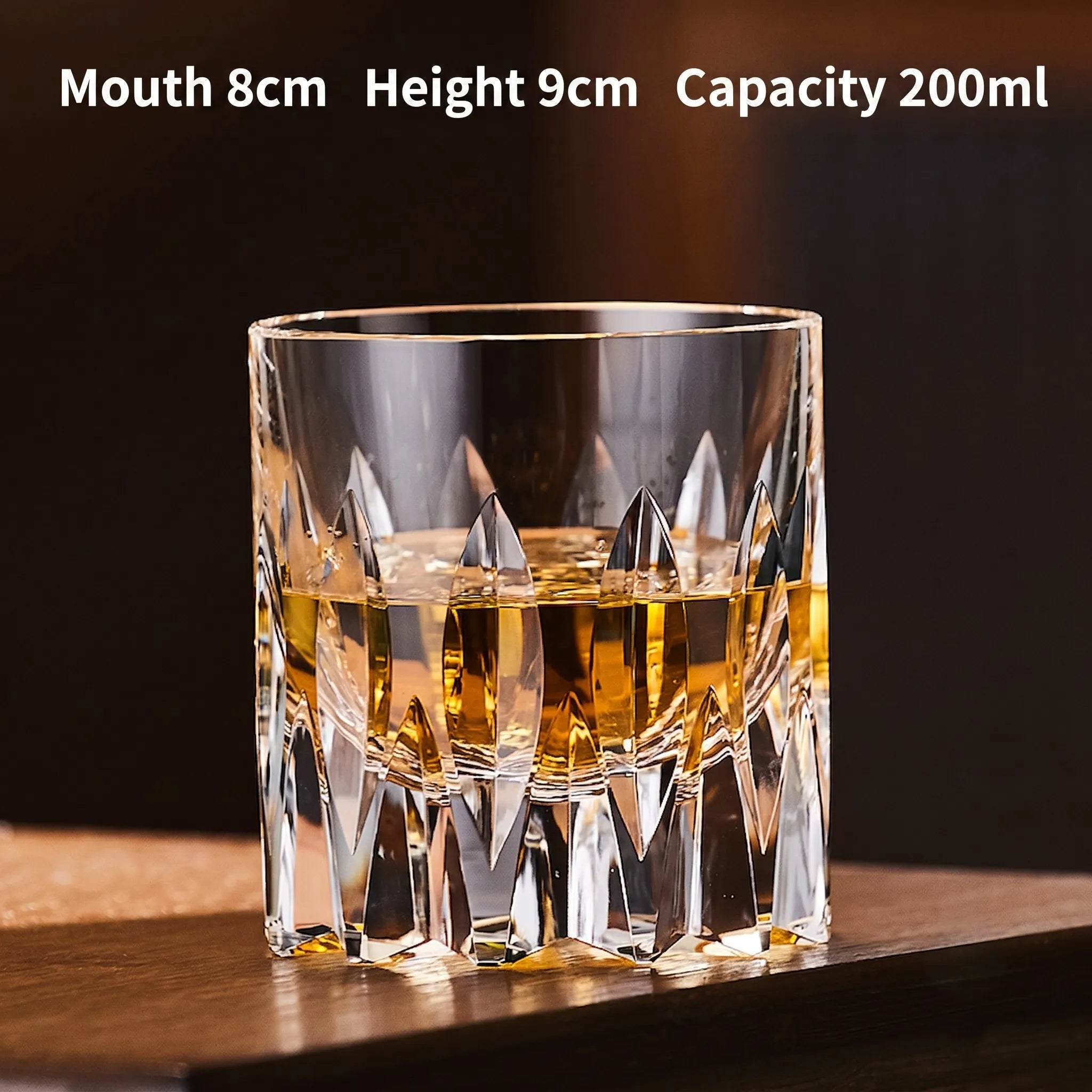 Cut K9 Crystal Old Fashioned Glass Set