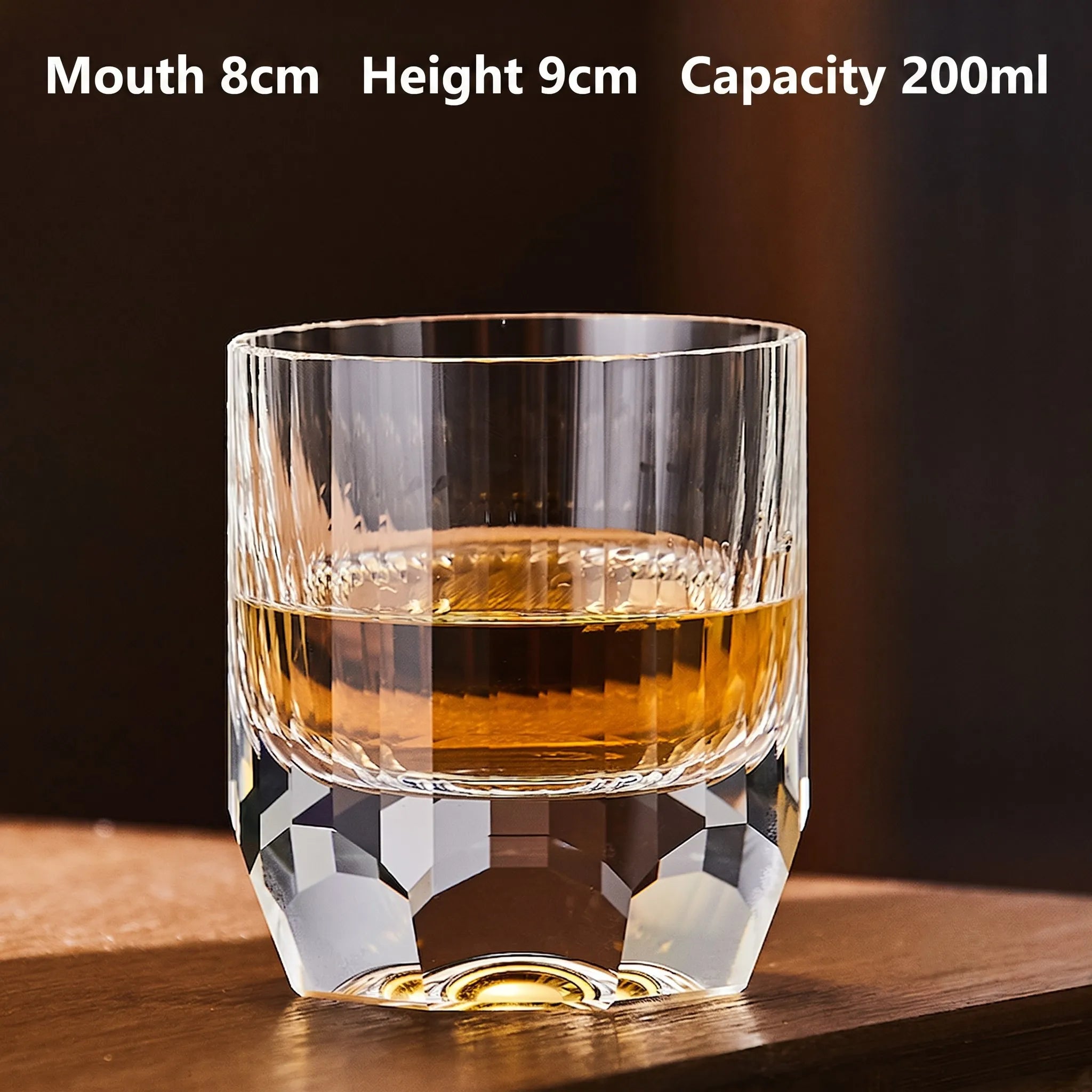 Cut K9 Crystal Old Fashioned Glass Set